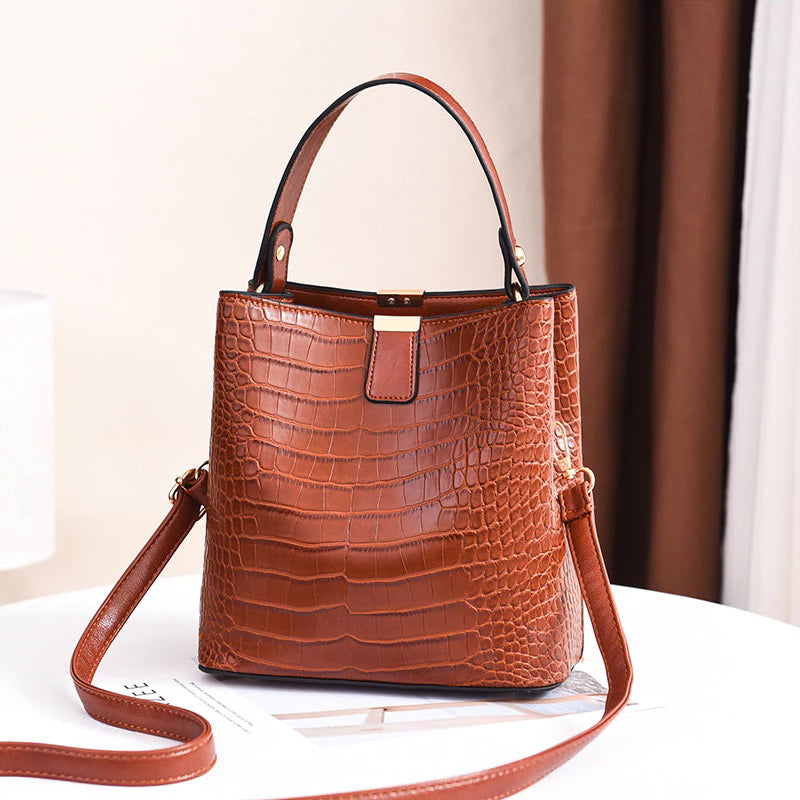 Bolsa Balde crocodilo
