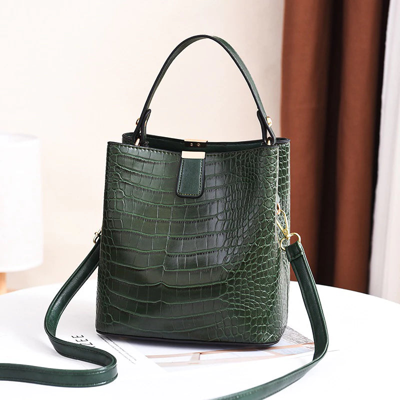 Bolsa Balde crocodilo