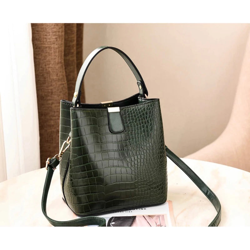 Bolsa Balde crocodilo