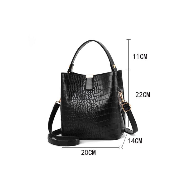 Bolsa Balde crocodilo
