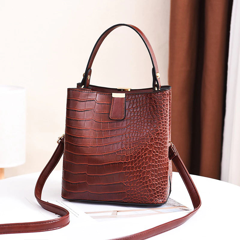 Bolsa Balde crocodilo