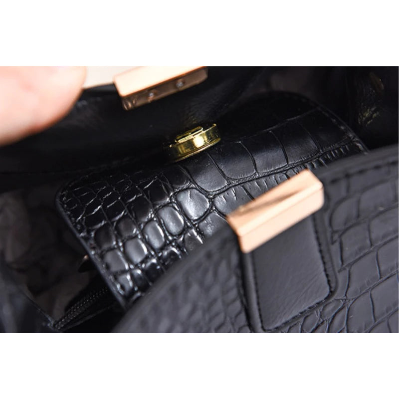 Bolsa Balde crocodilo