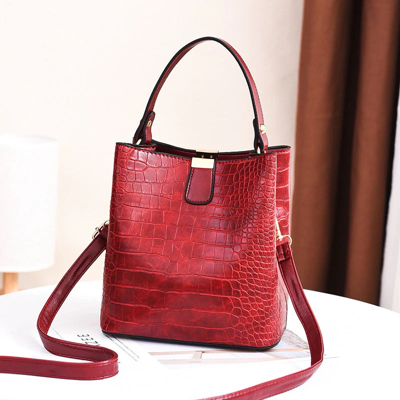 Bolsa Balde crocodilo