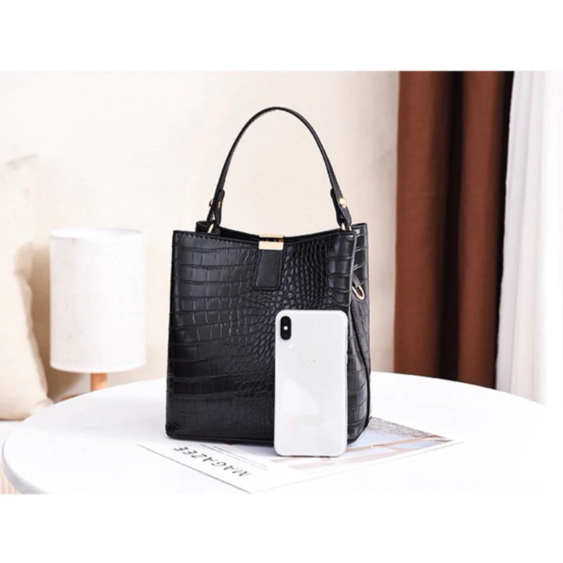 Bolsa Balde crocodilo