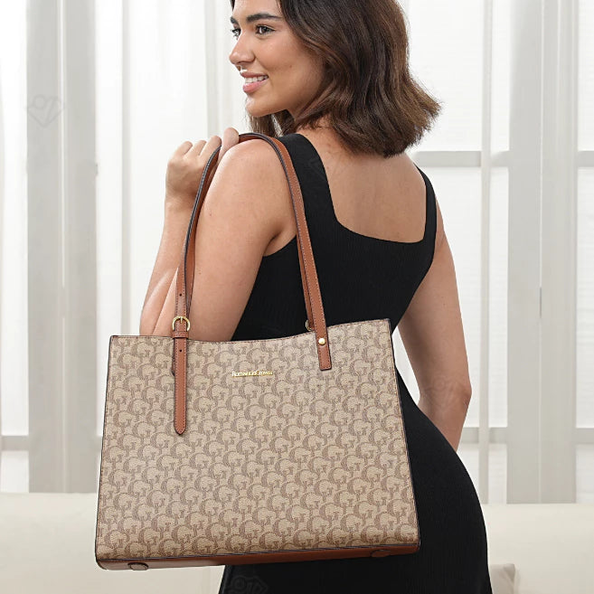 Bolsa de Ombro Feminina Couro Impermeável