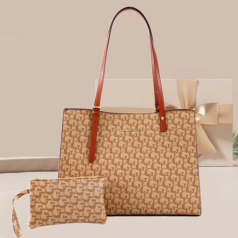 Bolsa de Ombro Feminina Couro Impermeável